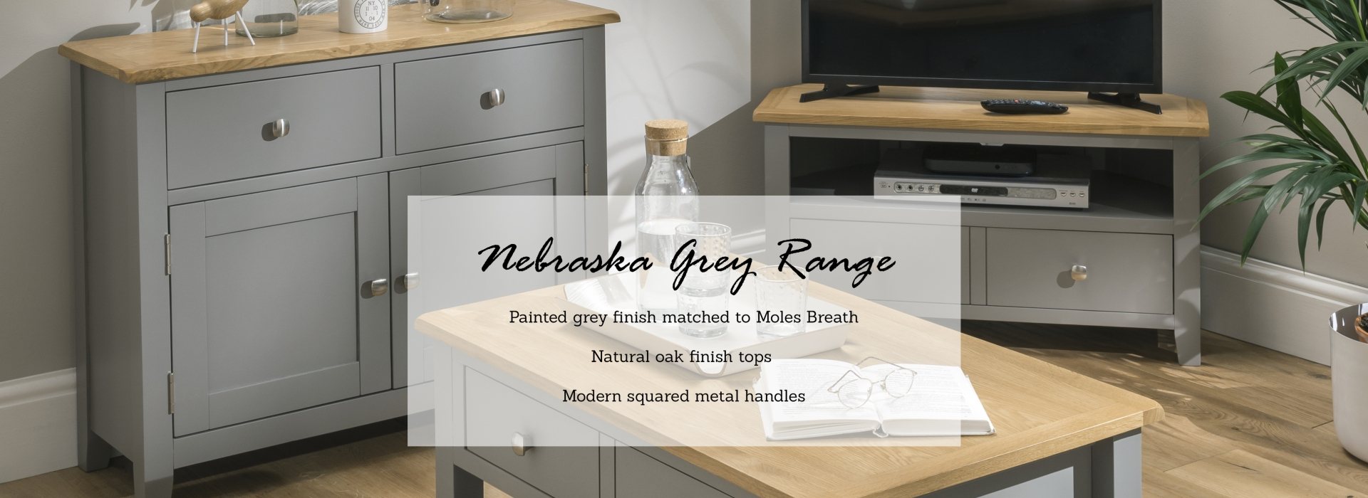 grey painted oak furniture