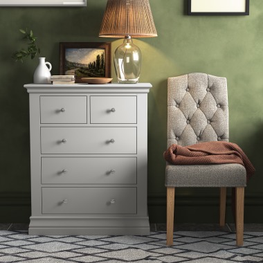 Burgundy Bedroom - Light Grey