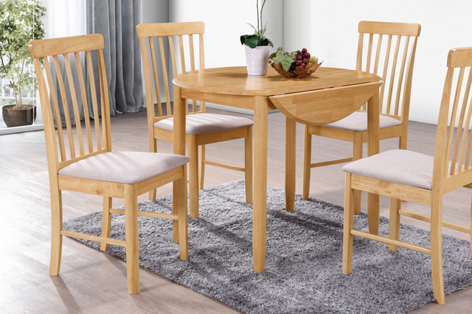 Alaska Oak Finish Dining Chair - Furniture World