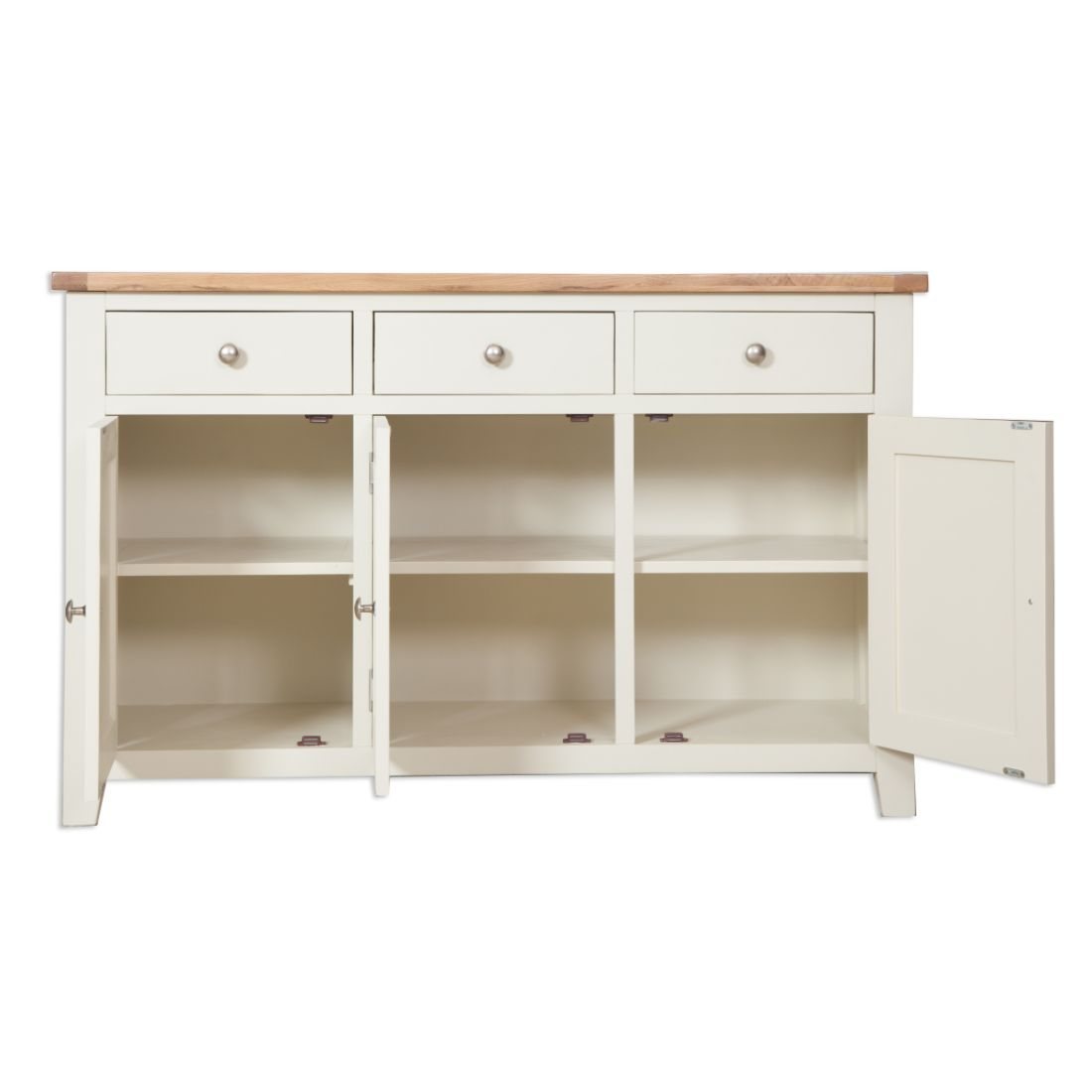 Oak City - Sydney Painted Ivory Large Sideboard - Furniture World