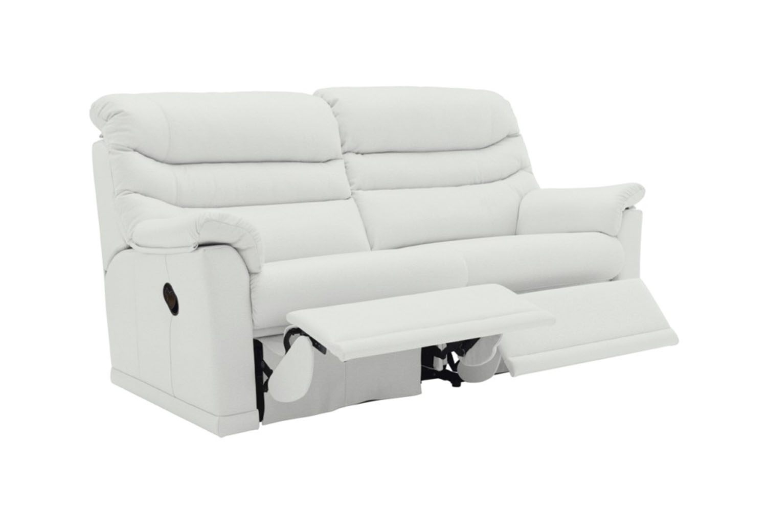 g plan malvern leather 3 seater sofa