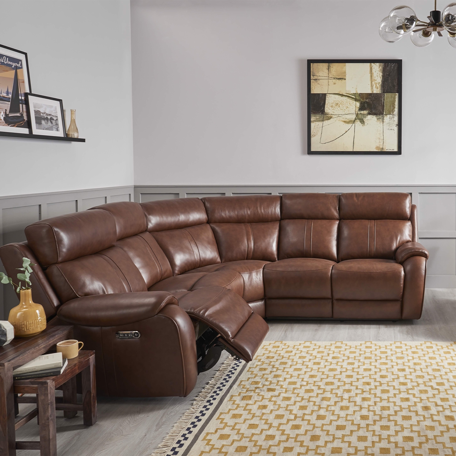 La-Z-Boy Winchester Leather Corner Sofa - Furniture World