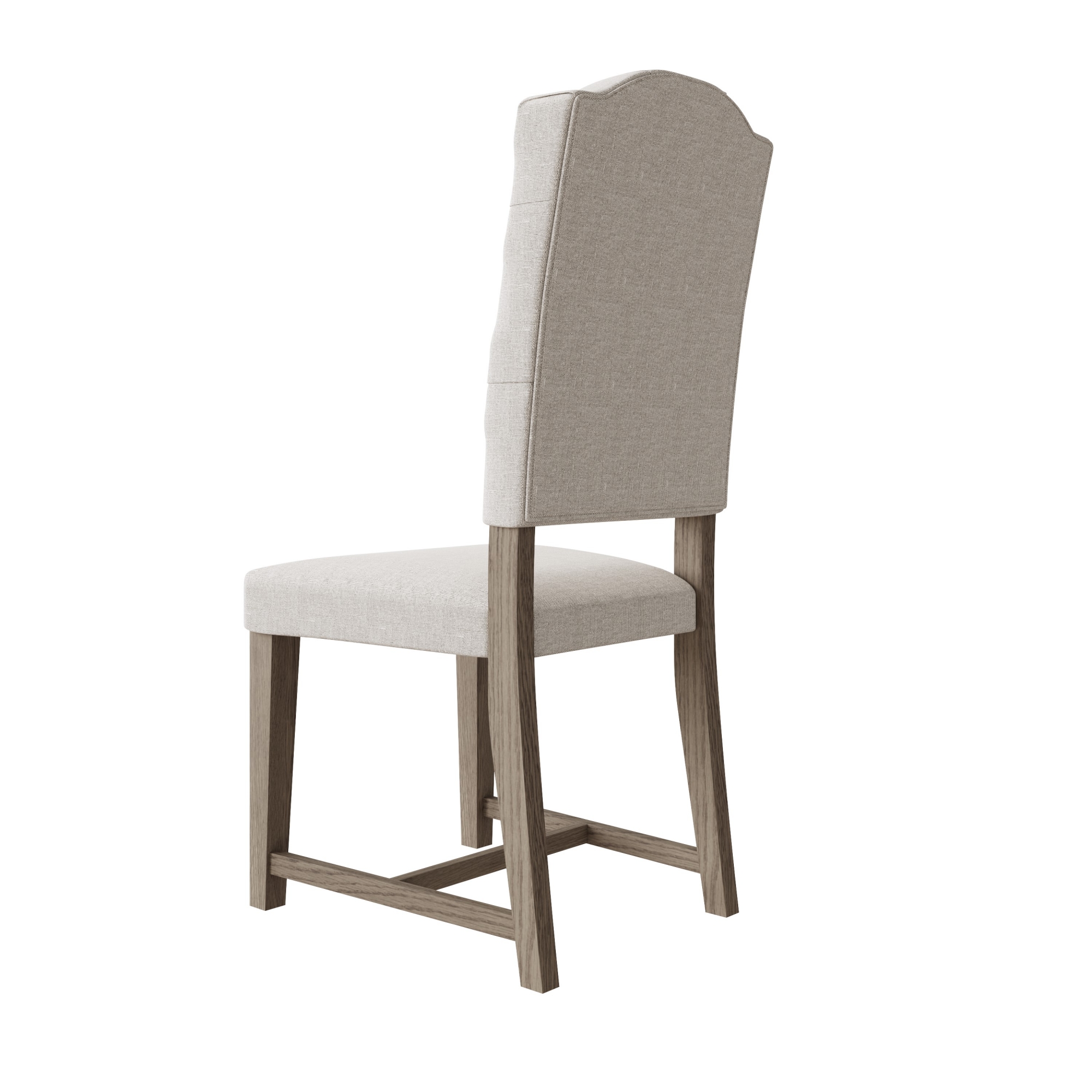 Surrey Grey Oak Dining Chair with Buttoned Back Furniture World