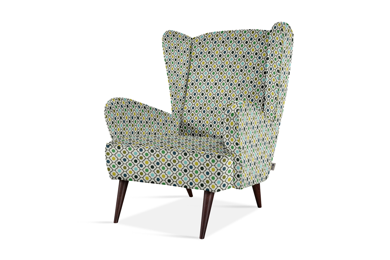 Orla Kiely Alma Wing Accent Chair in Mini Spot - Furniture World