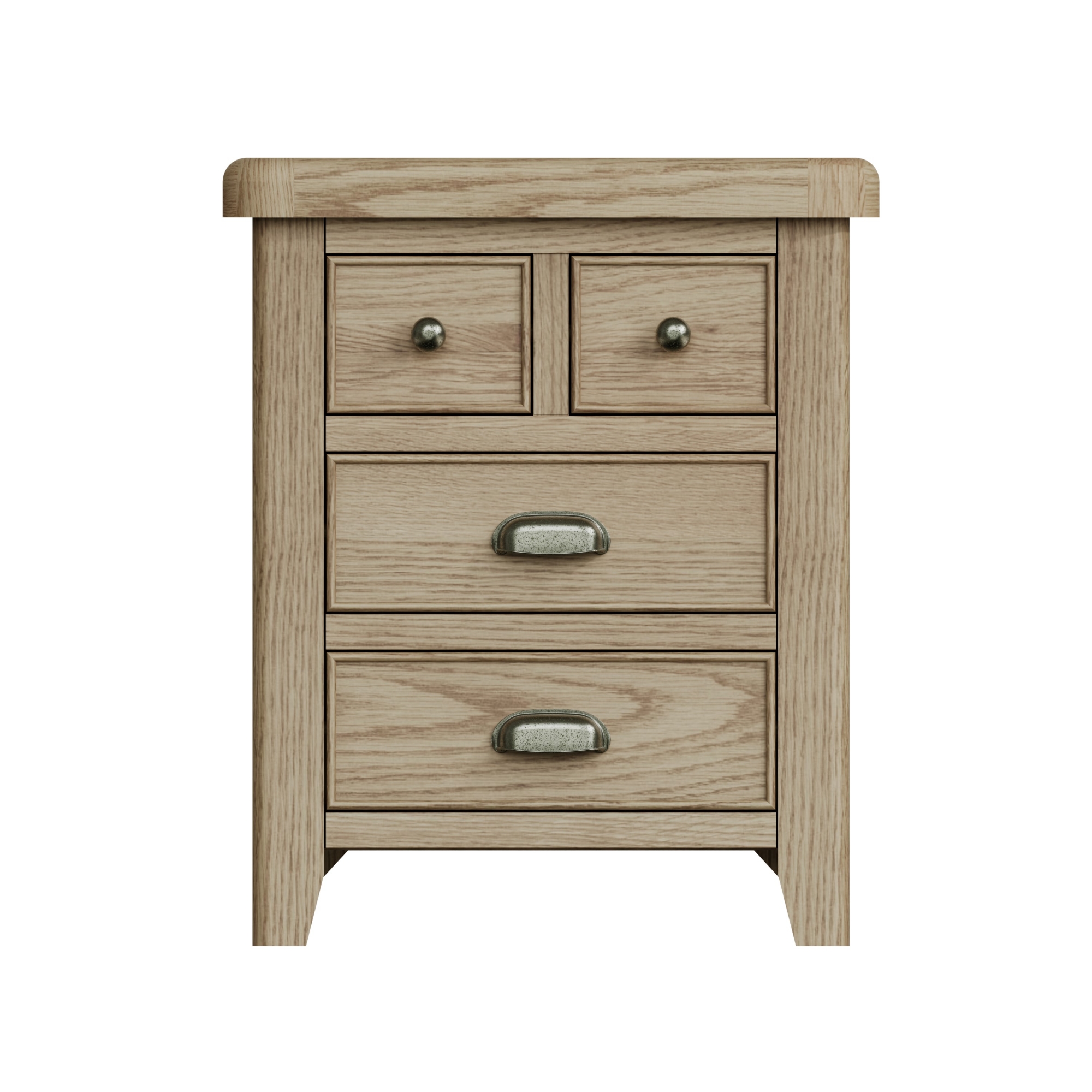 Smoked Oak Extra Large Bedside Table - Furniture World