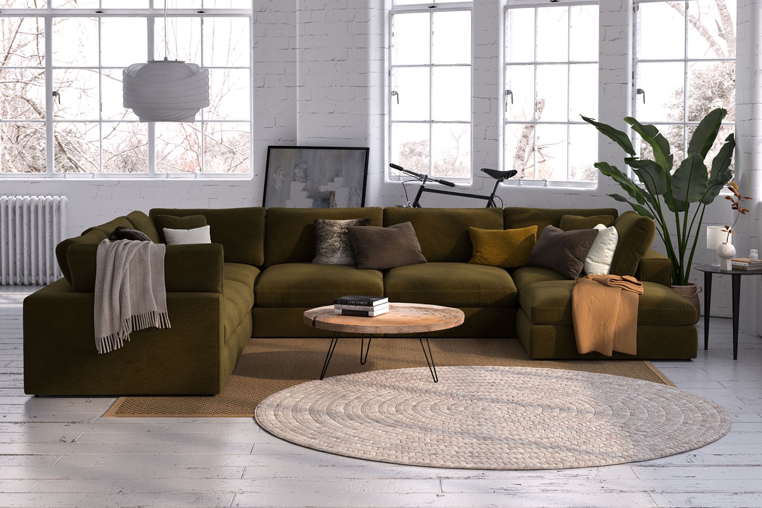 Utopia 96 Oversized Deep Seated Sofa with Track Arms