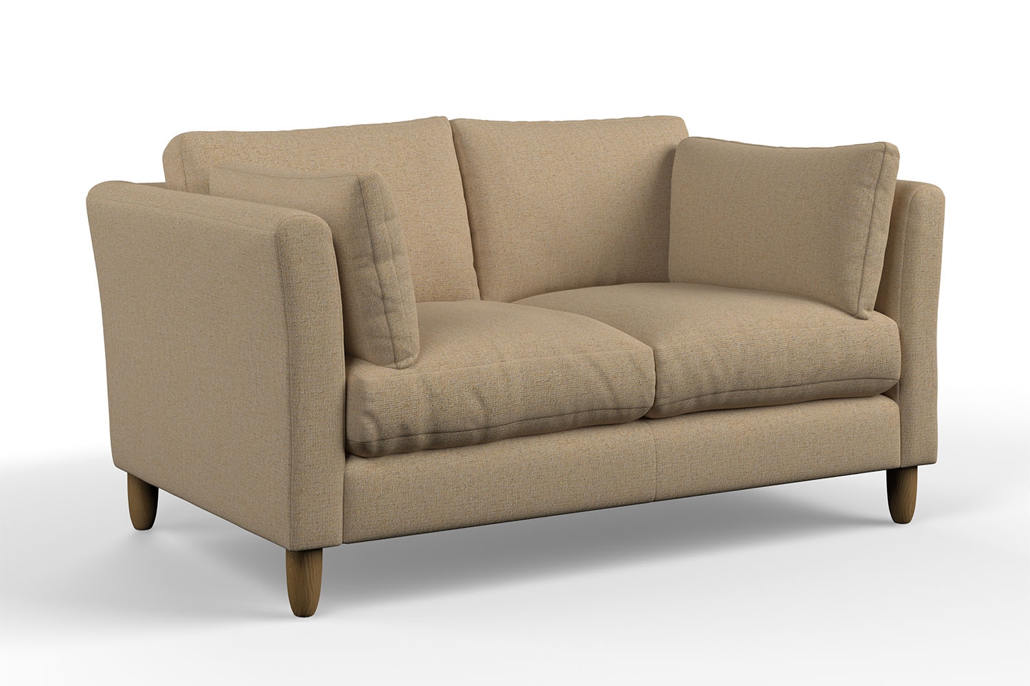 Freda (Freja) Small Sofa - in Beige Fabric - Furniture World