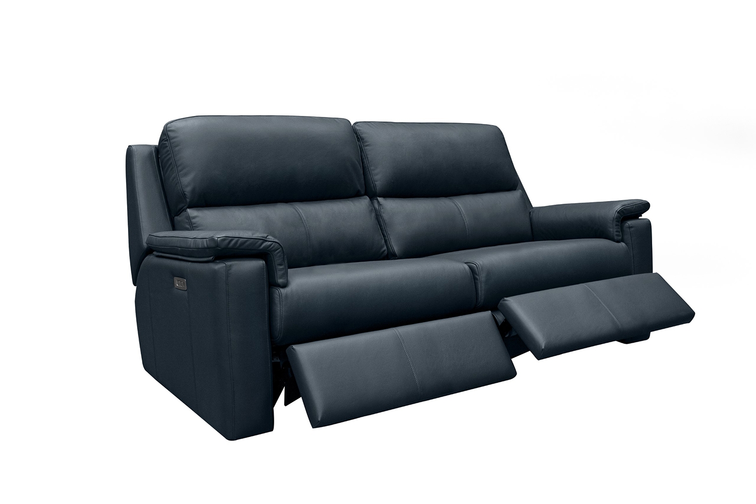 G Plan Harper Leather Lumbar Recliner Large Sofa - Furniture World