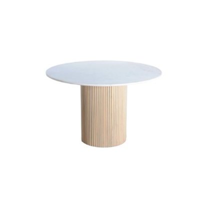 Reed Mango Wood & Marble 120cm Round Dining Table Reed Mango Wood & Marble 120cm Round Dining Table