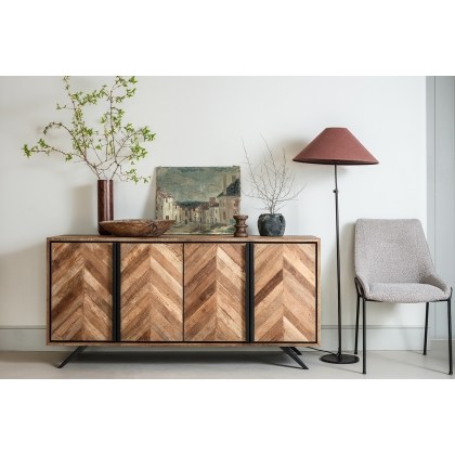 Camden Reclaimed Teak Wood Wide Sideboard Camden Reclaimed Teak Wood Wide Sideboard
