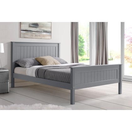 Taurean Wood Bed in Grey Taurean Wood Bed in Grey