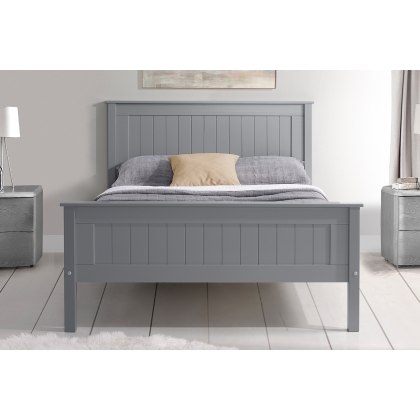 Taurean Wood Bed in Grey Taurean Wood Bed in Grey