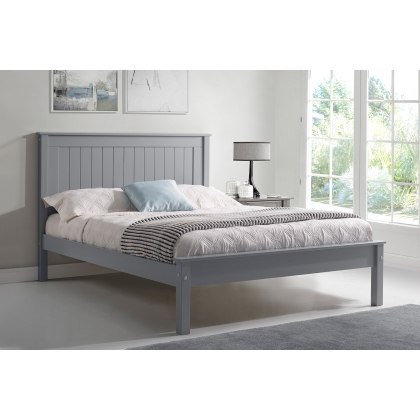 Taurean Low Footend Wood Bed in Grey Taurean Low Footend Wood Bed in Grey