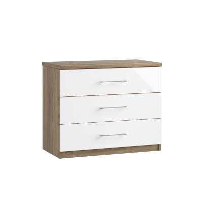 Calgary High-Gloss 3 Drawer Chest of Drawers Calgary High-Gloss 3 Drawer Chest of Drawers