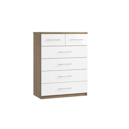 Calgary High-Gloss 4 + 2 Drawer Chest of Drawers Calgary High-Gloss 4 + 2 Drawer Chest of Drawers