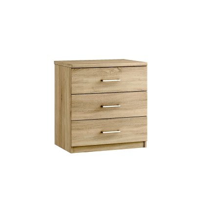 Malena 3 Drawer Midi Chest of Drawers Malena 3 Drawer Midi Chest of Drawers
