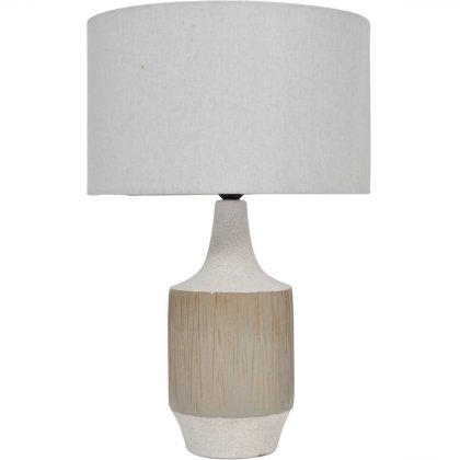 Porcelain Reeds Lamp With Shade Porcelain Reeds Lamp With Shade
