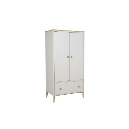 Vida Living Marlow 2 Door Wardrobe in Cashmere Oak and Taupe Vida Living Marlow 2 Door Wardrobe in Cashmere Oak and Taupe