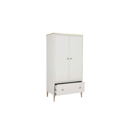 Vida Living Marlow 2 Door Wardrobe in Cashmere Oak and Taupe Vida Living Marlow 2 Door Wardrobe in Cashmere Oak and Taupe
