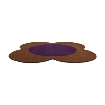 Orla Kiely Flower Spot Chestnut/Violet Rug Orla Kiely Flower Spot Chestnut/Violet Rug