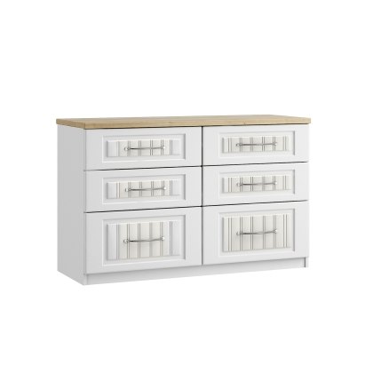 Panorama 6 Drawer Twin Chest of Drawers Panorama 6 Drawer Twin Chest of Drawers
