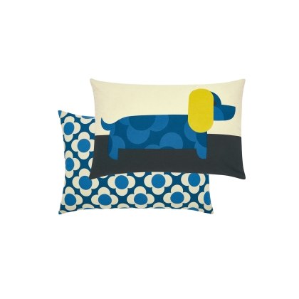 Orla Kiely Dachshund Blue 40x60cm Feather Cushion Orla Kiely Dachshund Blue 40x60cm Feather Cushion