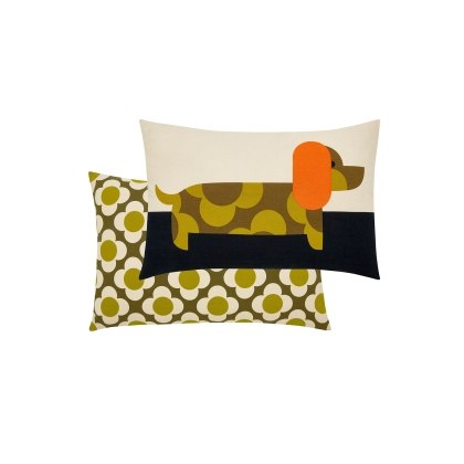 Orla Kiely Dachshund Yellow 40x60cm Feather Cushion Orla Kiely Dachshund Yellow 40x60cm Feather Cushion