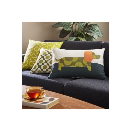 Orla Kiely Dachshund Yellow 40x60cm Feather Cushion Orla Kiely Dachshund Yellow 40x60cm Feather Cushion