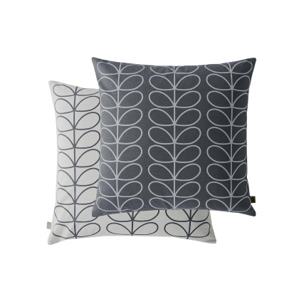 Orla Kiely Small Linear Stem Cool Grey 50x50cm Feather Cushion Orla Kiely Small Linear Stem Cool Grey 50x50cm Feather Cushion
