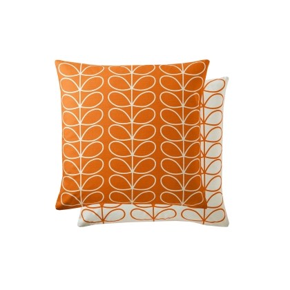 Orla Kiely Small Linear Stem Persimmon 50x50cm Feather Cushion Orla Kiely Small Linear Stem Persimmon 50x50cm Feather Cushion