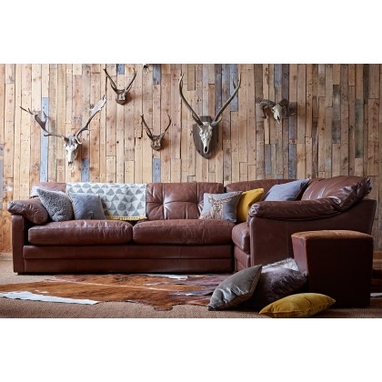 Alexander & James Bailey Leather Large 5 Seater Corner Sofa Alexander & James Bailey Leather Large 5 Seater Corner Sofa