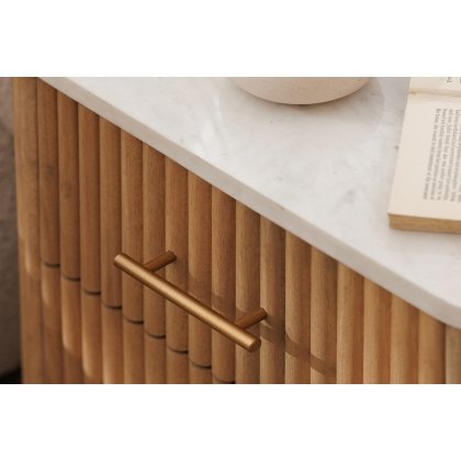 Reed Mango Wood & Marble 5 Drawer Tall Chest of Drawers Reed Mango Wood & Marble 5 Drawer Tall Chest of Drawers