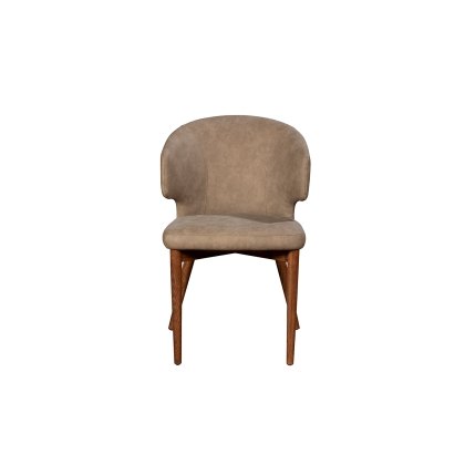 Rowan Curved Back Dining Chair with Walnut Legs (Pair) Rowan Curved Back Dining Chair with Walnut Legs (Pair)