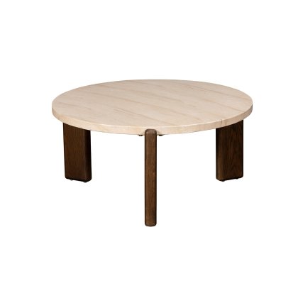 Ida Large Nesting Coffee Table with Travertine Stone Top Ida Large Nesting Coffee Table with Travertine Stone Top