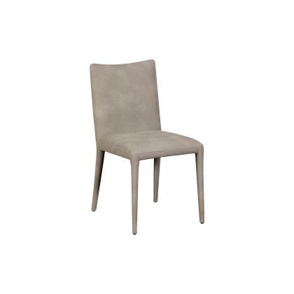 CLEARANCE - Lucas Fully Upholstered PU Leather Dining Chair in Misty Grey (Pair) CLEARANCE - Lucas Fully Upholstered PU Leather Dining Chair in Misty Grey (Pair)