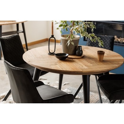 Franklin Reclaimed Wood 120cm Round Dining Table Franklin Reclaimed Wood 120cm Round Dining Table
