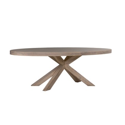 Feltz Smoked Oak 235cm Oval Dining Table Feltz Smoked Oak 235cm Oval Dining Table