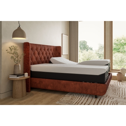 TEMPUR® Arc Adjustable Disc Bed Frame with Luxury Headboard