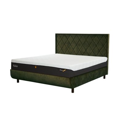 TEMPUR® Arc Adjustable Disc Bed Frame with Quilted Headboard TEMPUR® Arc Adjustable Disc Bed Frame with Quilted Headboard