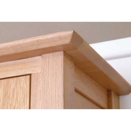 Devon Solid Oak 3 Drawer Bedside Table Devon Solid Oak 3 Drawer Bedside Table