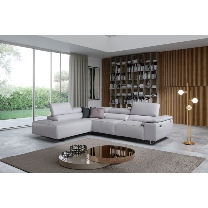 Bloom Leather 6 Seater Electric Recliner Corner Sofa with Chaise Bloom Leather 6 Seater Electric Recliner Corner Sofa with Chaise