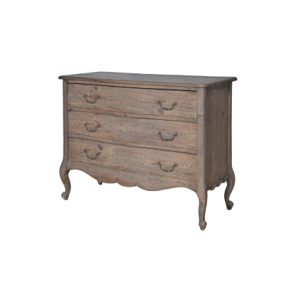 Colonial Reclaimed Pine 3 Drawer Chest