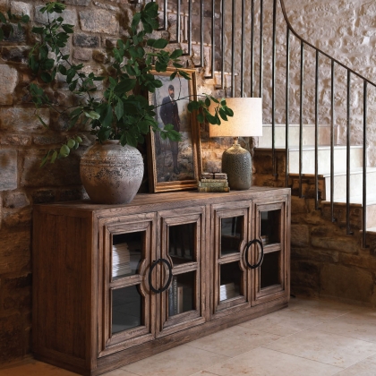 Reclaimed Oak 4 Door Sideboard