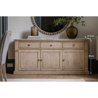 Gallery Direct Vancouver Rustic Pine Large Sideboard Gallery Direct Vancouver Rustic Pine Large Sideboard