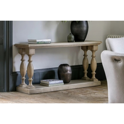 Gallery Direct Vancouver Rustic Pine Console Table