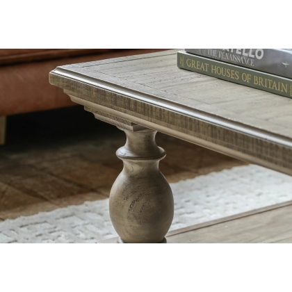 Gallery Direct Vancouver Rustic Pine Square Coffee Table