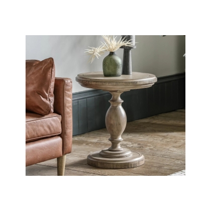 Gallery Direct Vancouver Rustic Pine Side Table