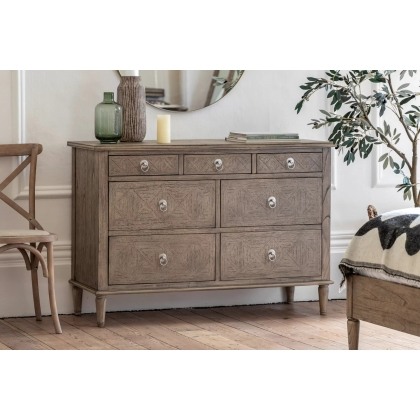 Gallery Direct Mustique French Colonial 7 Drawer Chest of Drawers Gallery Direct Mustique French Colonial 7 Drawer Chest of Drawers