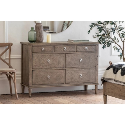 Gallery Direct Mustique French Colonial 7 Drawer Chest of Drawers