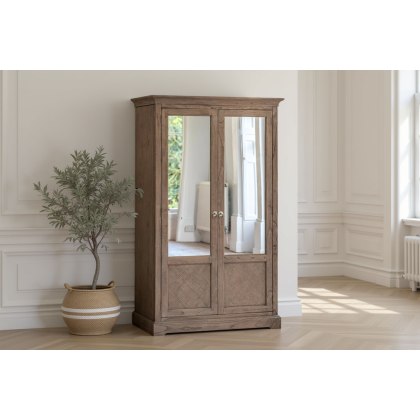 Gallery Direct Rustique French Colonial Mirrored Wardrobe Gallery Direct Rustique French Colonial Mirrored Wardrobe